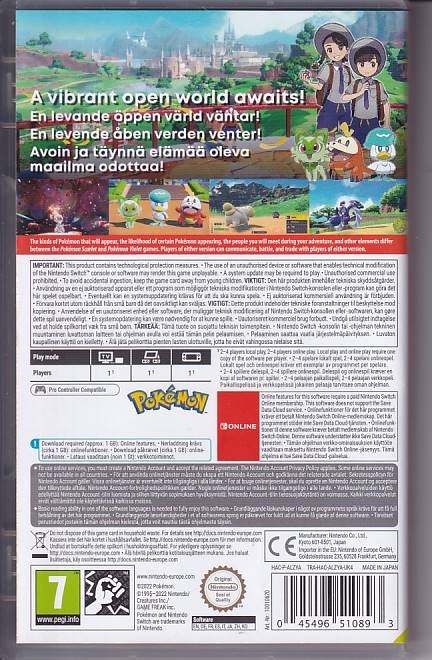 Pokemon Violet - Nintendo Switch Spil (A Grade) (Genbrug)Pokemon Scarlet & Violet - Dual Pack Steelbook Edition - Nintendo Switch Spil (A Grade) (Genbrug)